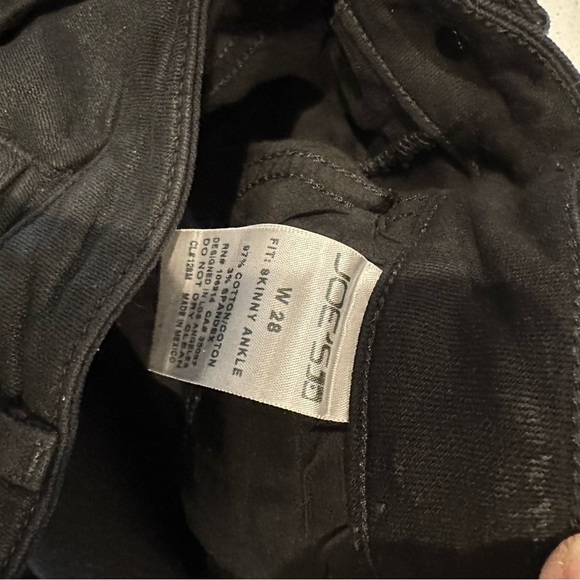Joe's Jeans The Hi Honey High Rise Skinny Ankle Black Wash Denim - Picture 6 of 8